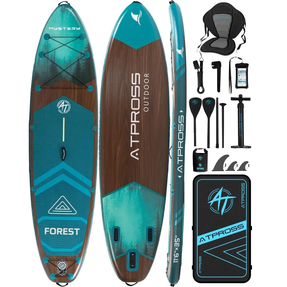 Inflatable Paddle Board, 450lbs Extra Wide Stand  Paddleboard for Adults with Premium SUP Accessories Kit amp Backpack, Blow