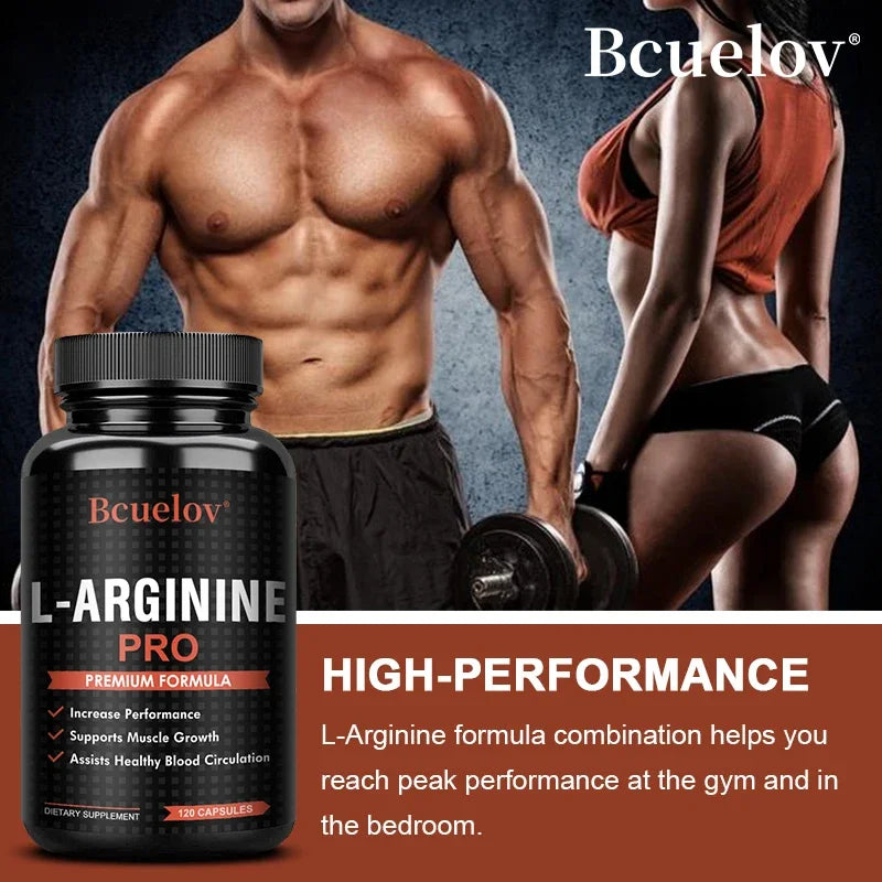 Men's Energy Supplements - Supports Muscle, Strength, Endurance & Performance - 120 Dietary Capsules