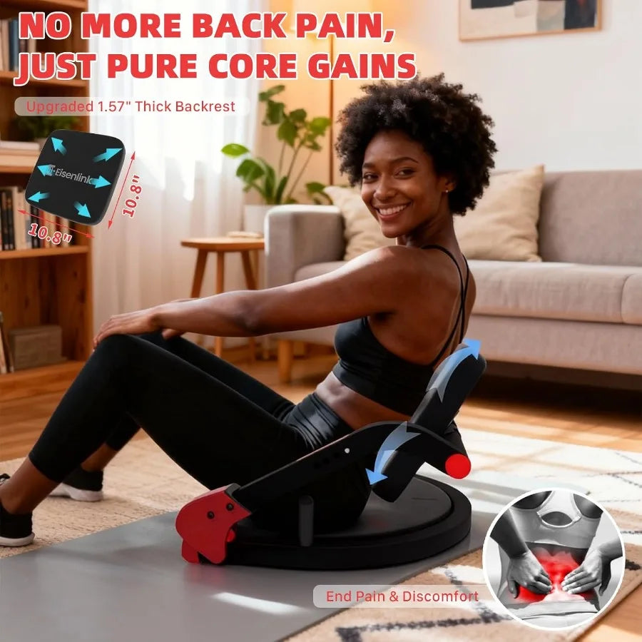 Sit Up Machine, Upgraded Ab Machine for Home Gym Core Workout