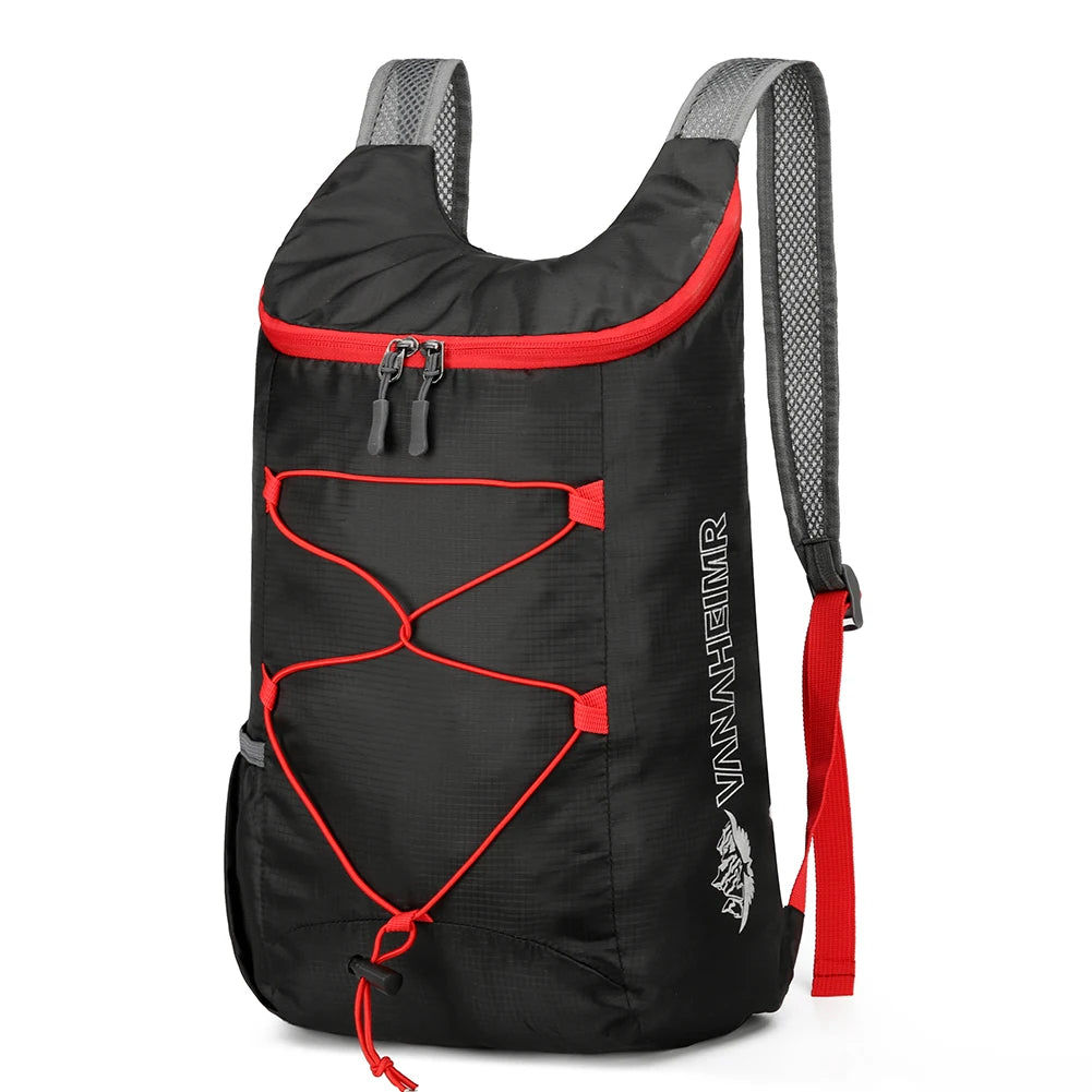 10L Outdoor Climbing Cycling Travel Knapsack Splashproof Folding Sports Daypack Ultralight Camping Hiking Backpack for Men Women