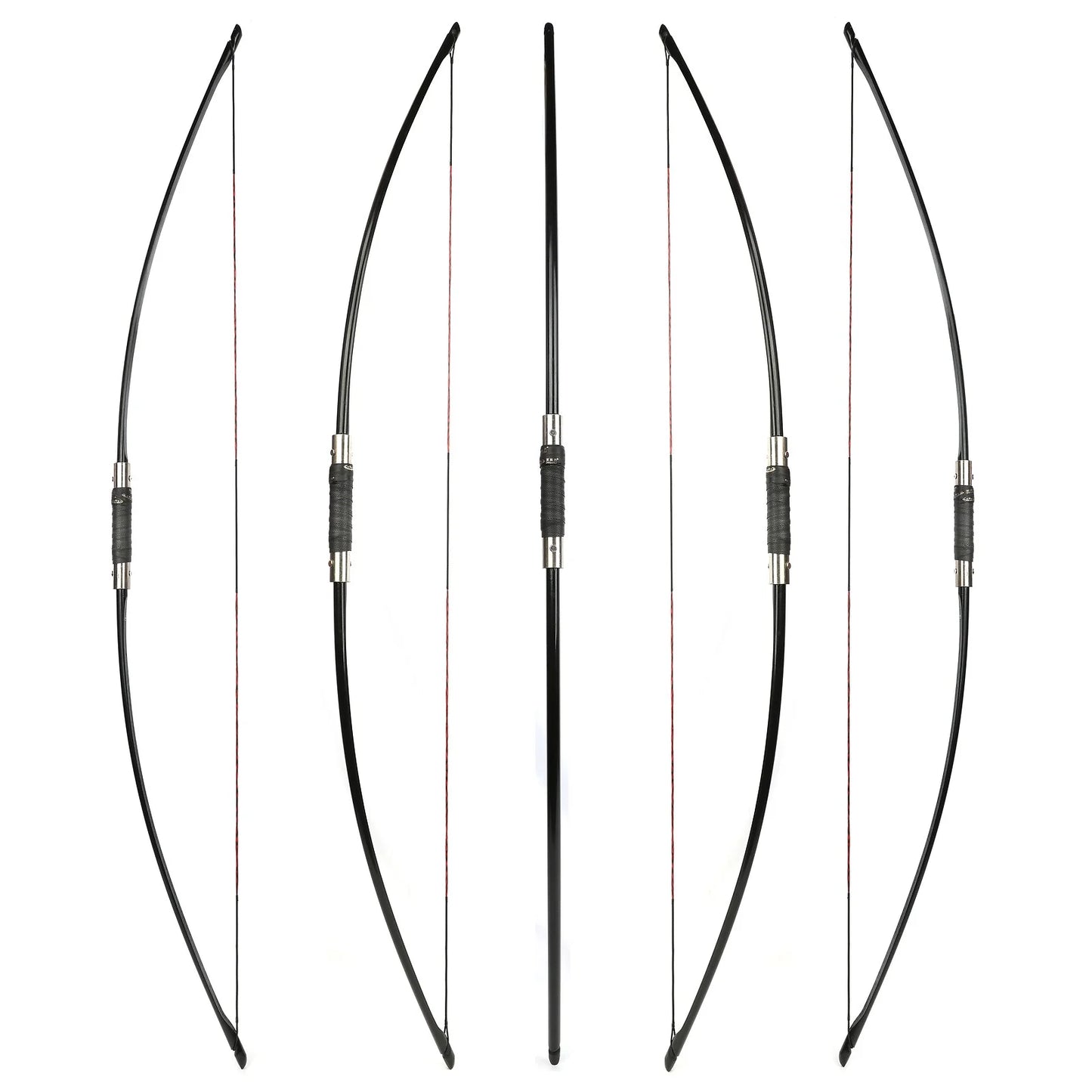 Longbow Arrow Set 64.5" Takedown English Style 60/65lbs RH/LH for Adults Advanced Archery Hunting Shooting Target Practice Outdoor Sports Heavy-Duty Hunting Bow Accessories