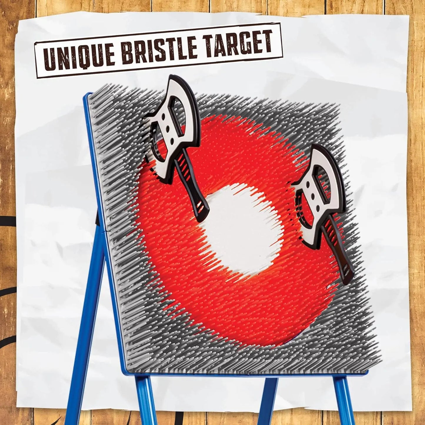 Axe Throwing Target & Lawn Dart Combo Set - 2-in-1 Backyard Game for Indoor and Outdoor Fun