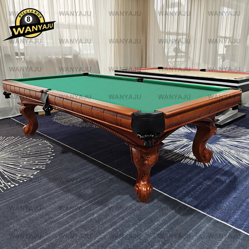 Premium Custom-Made Slate Carving Pool Tables 7FT 8FT 9FT American Style Claw Billiard Table for Sale