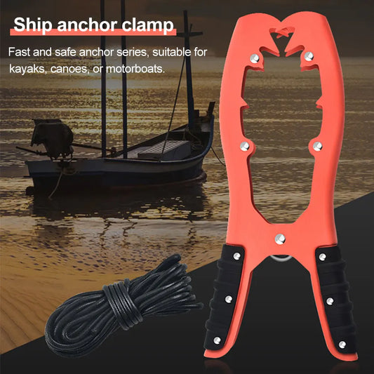 Kayaks Brush Gripper with 16ft Paracord Kayaks Anchor Grip Kayaks Anchor Clamp for Easy Anytime Docking Kayaking Accessories