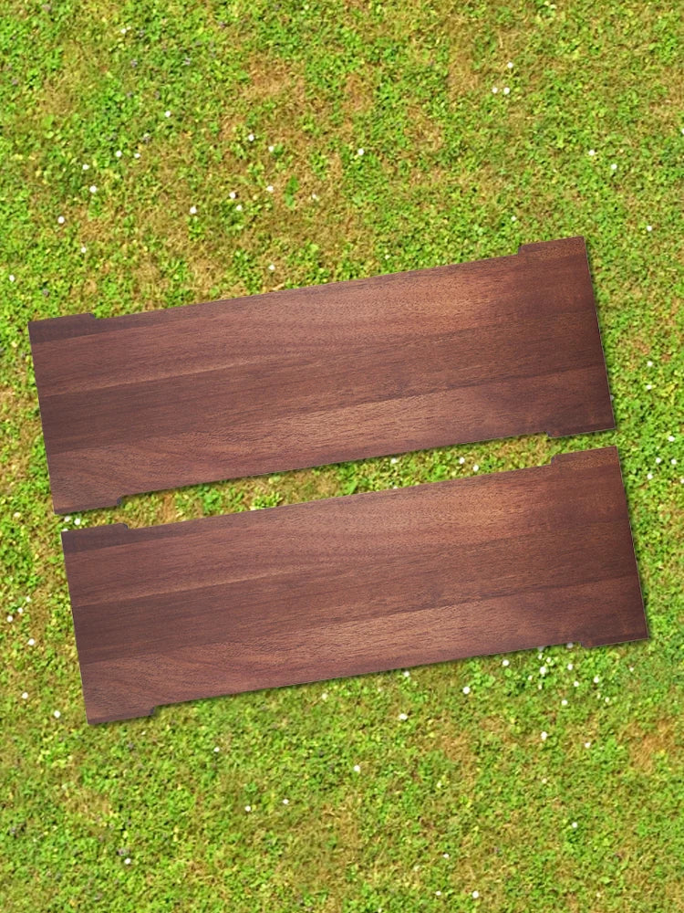2Pcs Camping Table Unit Board Wooden BBQ Picnic Table Plate Multifunctional Portable Table Unit Plate for Outdoor Camping