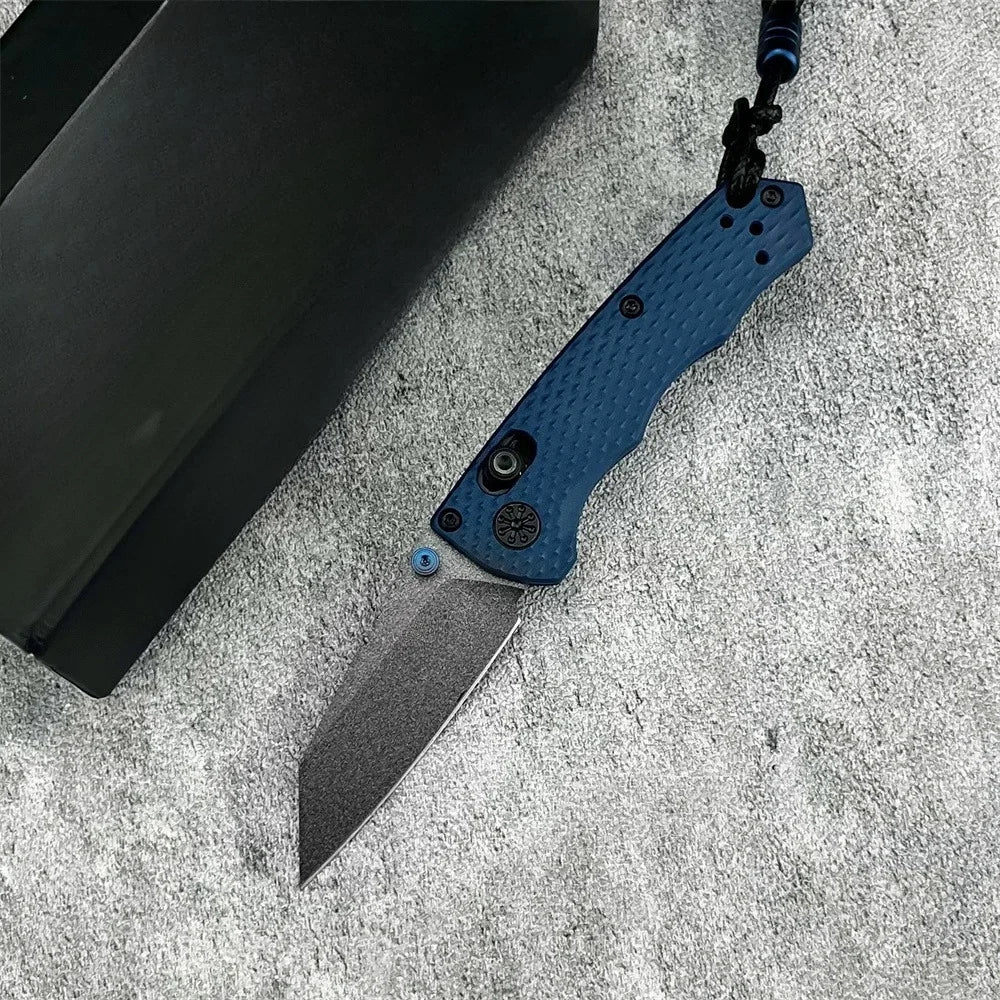 New Hiking and Camping Folding Knife with D2 Blade Portable Outdoor Fishing Knife Everyday Fruit Knife Featuring  Nylon Handle