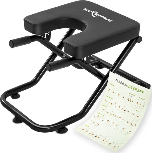 Foldable Yoga Headstand Bench, Inversion Chair for Stress Relief, Sleep & Digestion, Home Fitness Training