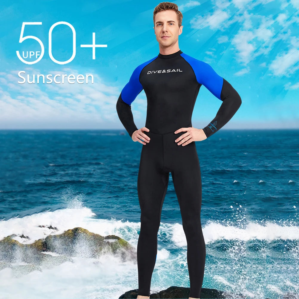 Men Diving Protection Clothes Cold Proof Sunscreen Snorkeling Surfing Swimsuit Warm with Zipper Anti-scratch Outdoor Accessories