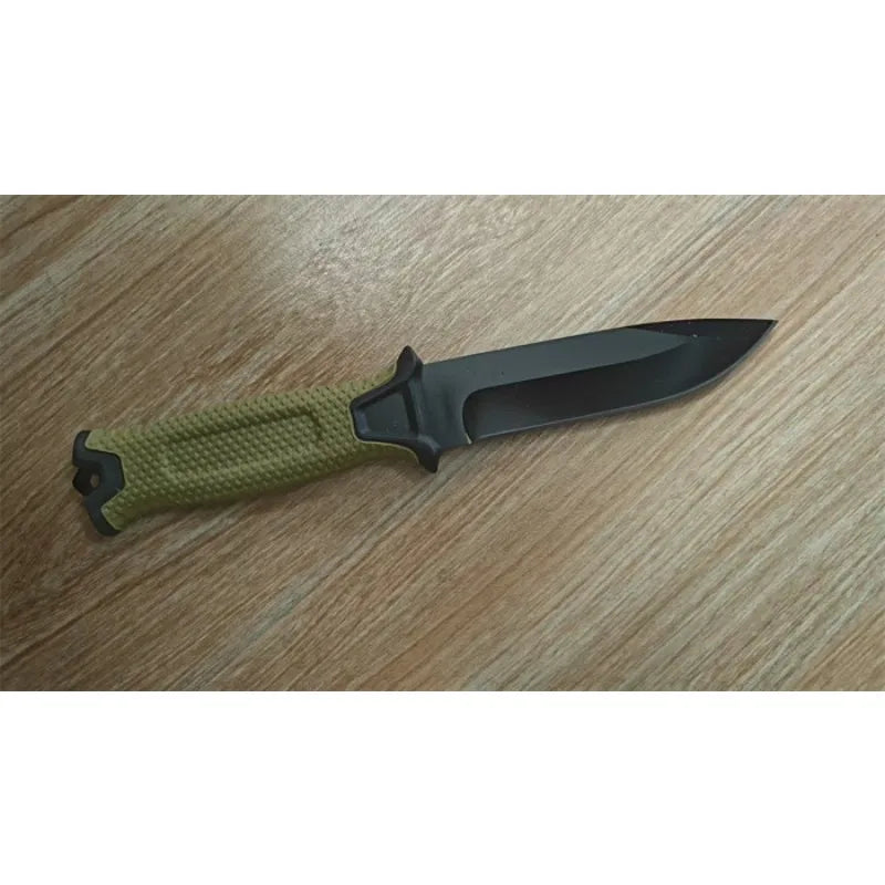 EDC 1500 Fixed Blade Knife 8Cr13Mov Blade Rubber-plastic Handle Outdoor Hiking Camping Fishing Multi-functional Tool