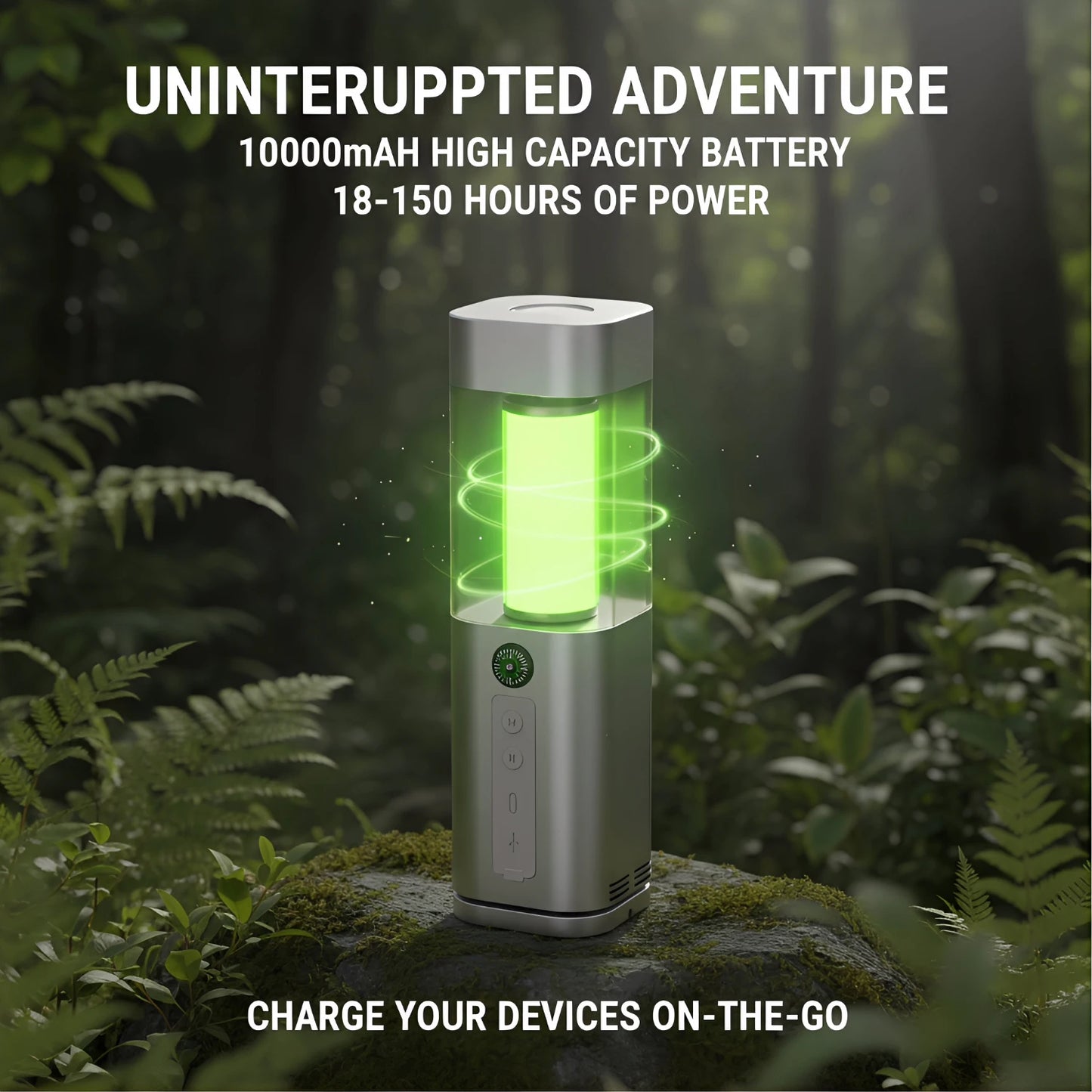5-in-1 LED Camping Lantern with 4 Light Modes,Compass,Flashlight, for SOS Emergency, Home Use, Backyard,  IPX5 , Waterproof Tent