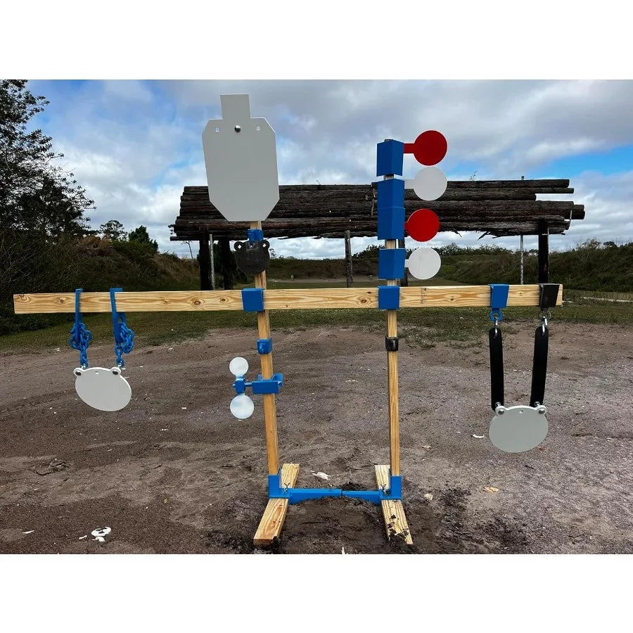 Target Supply Commercial Grade Never Tip Steel Shooting Target Stand for Hanging AR500 Steel Silhouette or Round Paper Tar