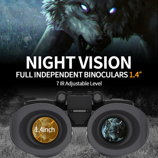 4K Head-Mounted Night Vision Goggles & Binoculars for Adults – Infrared NVG with Manual Focus & 8X Digital Zoom for Hunting, Camping, and Outdoor Surveillance