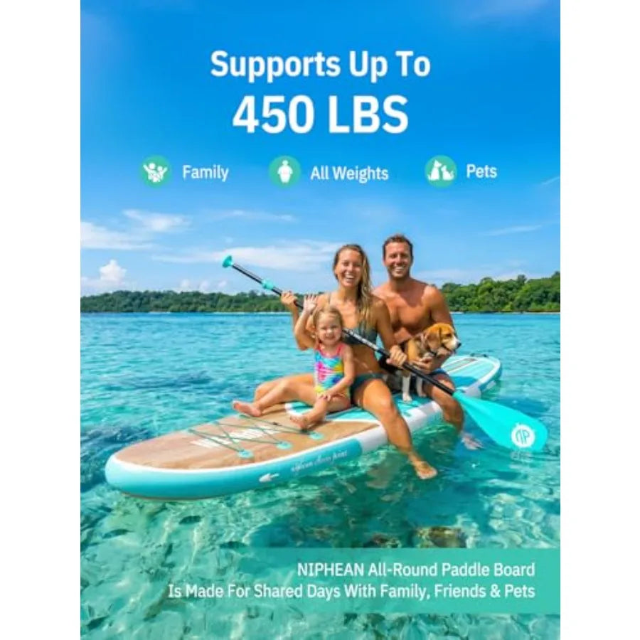 Inflatable Stand Up Paddle Board with SUP Accessories Anti-Slip EVA Deck 10'6'' Inflatable Paddle Boards for Adults Youth of Al