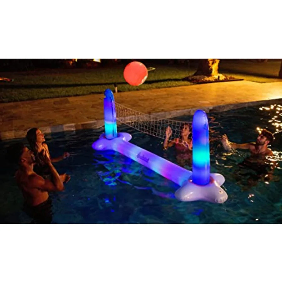 Illuminated Giant Floating LED Volleyball Set