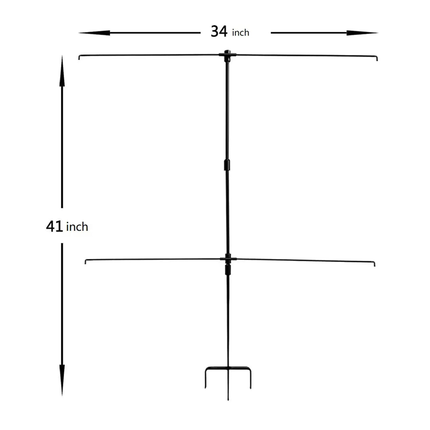 Target Stand Holder Garden with 8 Clips Brackets Outdoors Activities Hunting