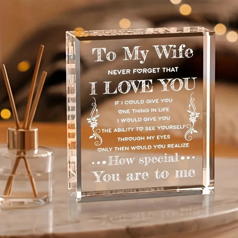 1pc, 2D Gifts For Wife I Love You Gifts For Her From Husband Best Anniversary Birthday Wife Gift Ideas Romantic To My Wife