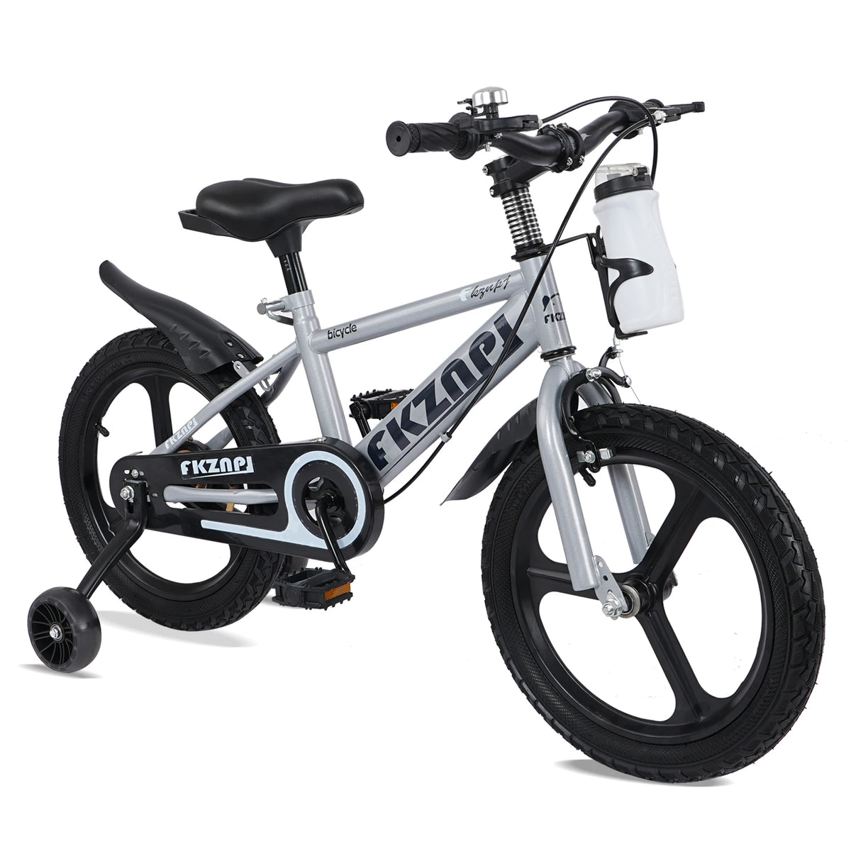 Ye FKZNPJ 16-Inch Kids Bike - High Carbon Steel Frame, Magnesium Alloy Wheels, Night Glow Training Wheels, Adjustable Seat, Water Bottle - Bicycle for Girls & Boys Ages 3 - 9, Toddler Bike