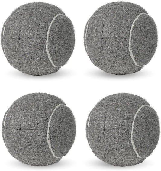 4 Pack Pre-Cut Tennis Balls for Walkers – Heavy Duty Glide Balls with Felt Pads, Floor Protection and Furniture Legs