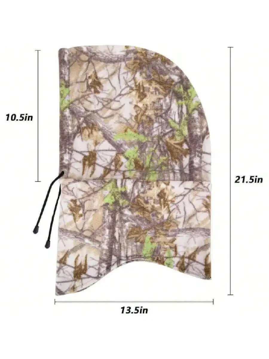 Winter Camouflage Balaclava Face Mask With Earmuffs For Men Women