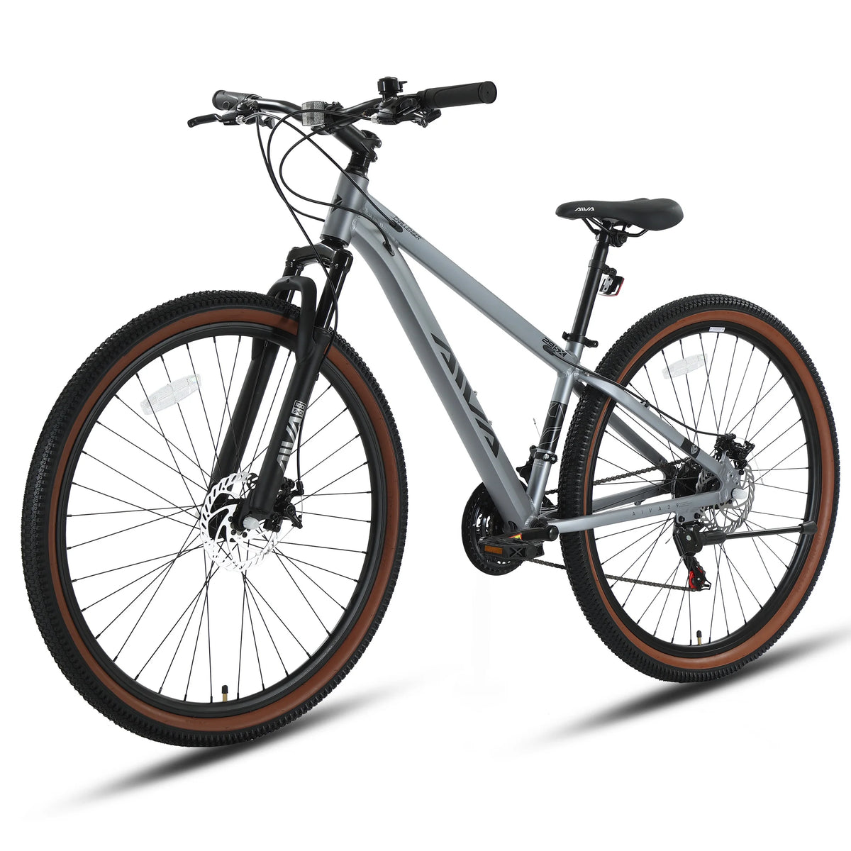 AIVA MT29FS 29 Inch Hardtail MTB, 21 Speed Mountain Bike, Adult Bicycle, Lightweight Aluminum Frame, Suspension Fork, Front & Rear Disc Brakes