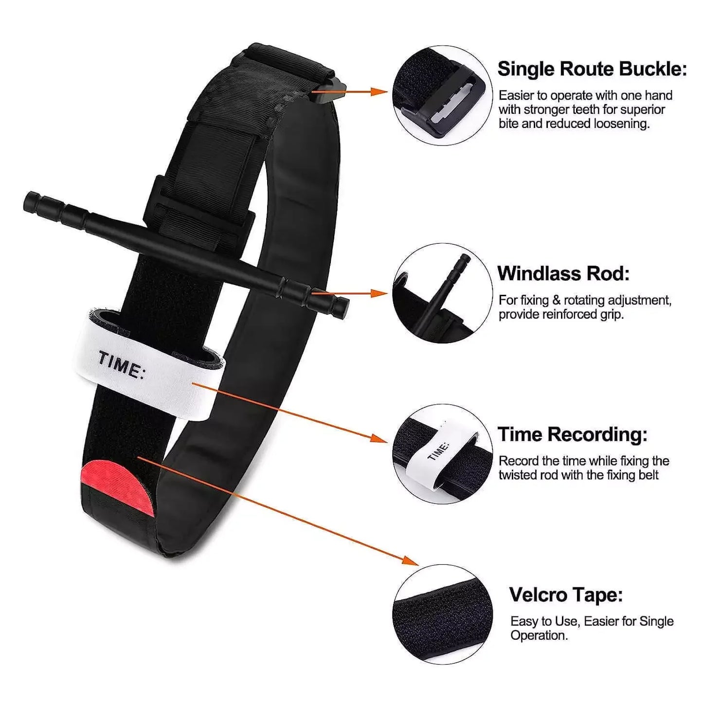 1-100PCS Tourniquet Combat Medical Tourniquet Rapid Military Emergency One Hand First Aid Camping Equipment For Outdoor