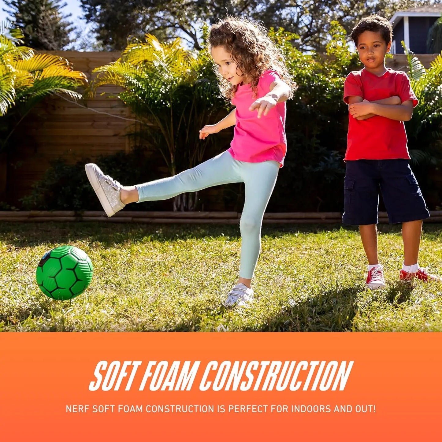 7" Mini Foam Soccer Ball for Indoor and Outdoor Play, Soft and Safe
