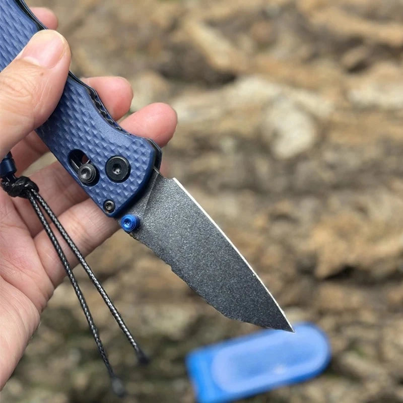 BM 290 Compact Folding Knife 440c Steel Handle Outdoor Camping Tactical Camping EDC Hunting Knife Jungle Adventure Tool Gift