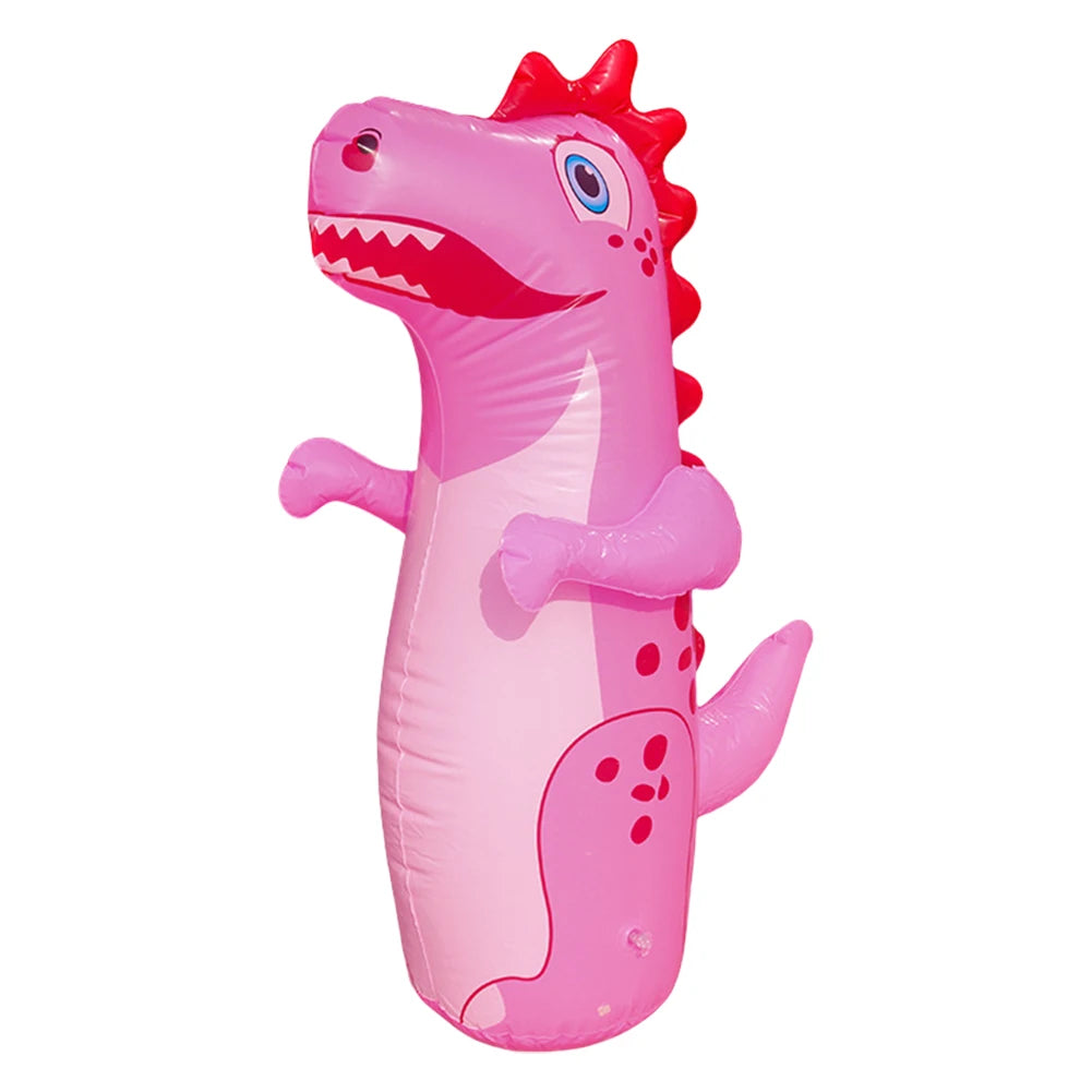 Inflatable Punching Bag Leakproof Inflatable Dinosaur  Tumbler Punching Bag PVC Tumbler Sandbag for Karate Taekwondo MMA