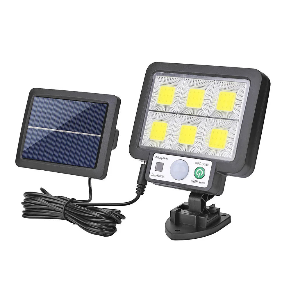 Outdoor Street Lighting Modern Fixture Solar LED/COB Lights with Remote Control Motion-Sensor Human Body Infrared Porch Lamp
