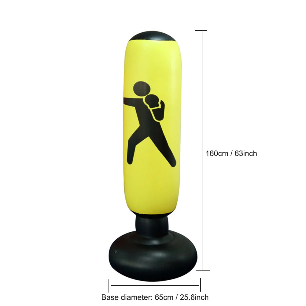 1.2/1.6M Boxing Bag Children's Inflatable Punching Bag Gym Fitness Boxing Training Sandbag Stress Relief Toys For Adults and Kid
