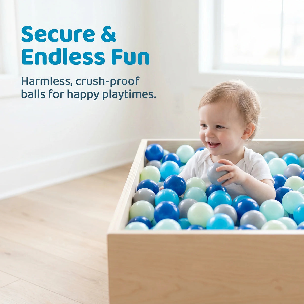 Dark Blue PE Ball Pit Balls 500/1000/2000 PCS 2.2 Inch Safe Anti‑Choking Play Balls for Kids Bounce House Inflatable Water Pool Play Tent Ball Pit