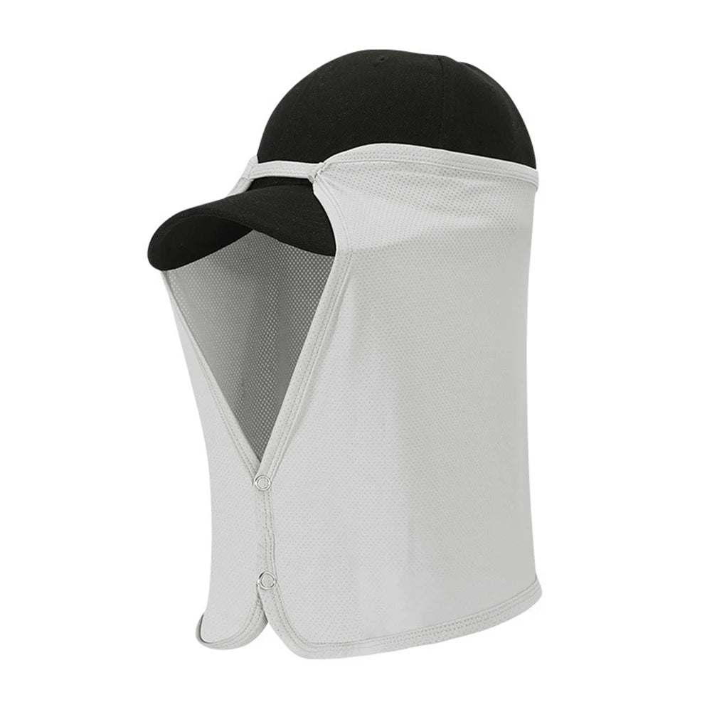Outdoor Fishing Neck Flap Cap Ice Silk Quick Drying Breathable Sun Protection Neck Flap Cover Sun Cap Fishing Hat