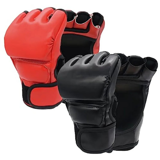 2 Pairs Boxing Gloves Kickboxing Gloves for Men Women Beginner Professional Shockproof Leather Sparring Training Gloves Set MMA
