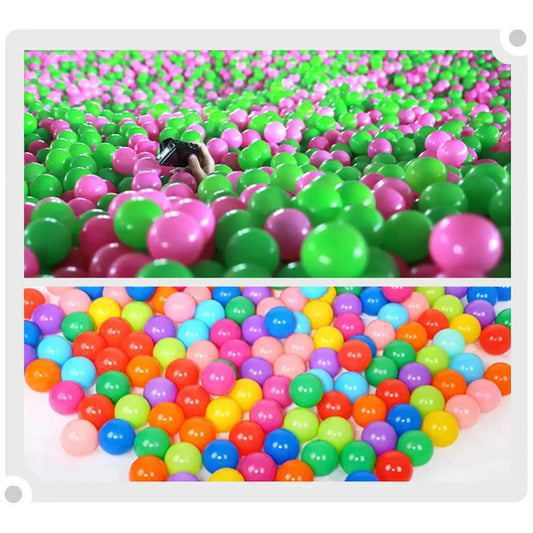 100Pcs Colorful Soft Water Pool Ocean Wave Ball Outdoor Fun Sports Baby Toy Children's Ocean Ball Color Wave Ball bubble ball