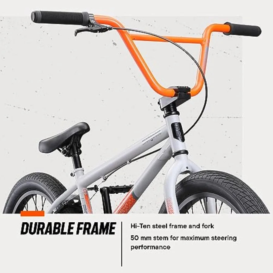 Legion Freestyle BMX Bike for Intermediate Riders 20-Inch Wheels Hi-Ten Steel Frame Micro Drive 25x9T Gearing Suitable for Boys