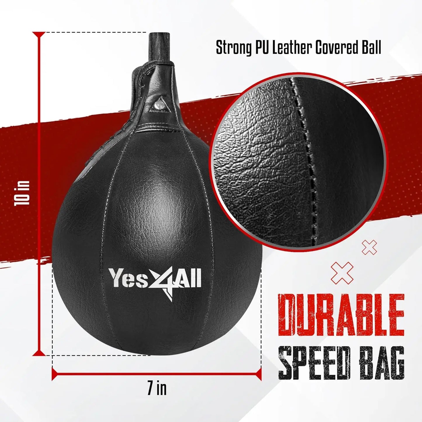 24 Inch Adjustable Wall Mount Punching Bag with Upgraded Speed Balls Boxing Training Full Kit for Fitness And Martial Arts Train