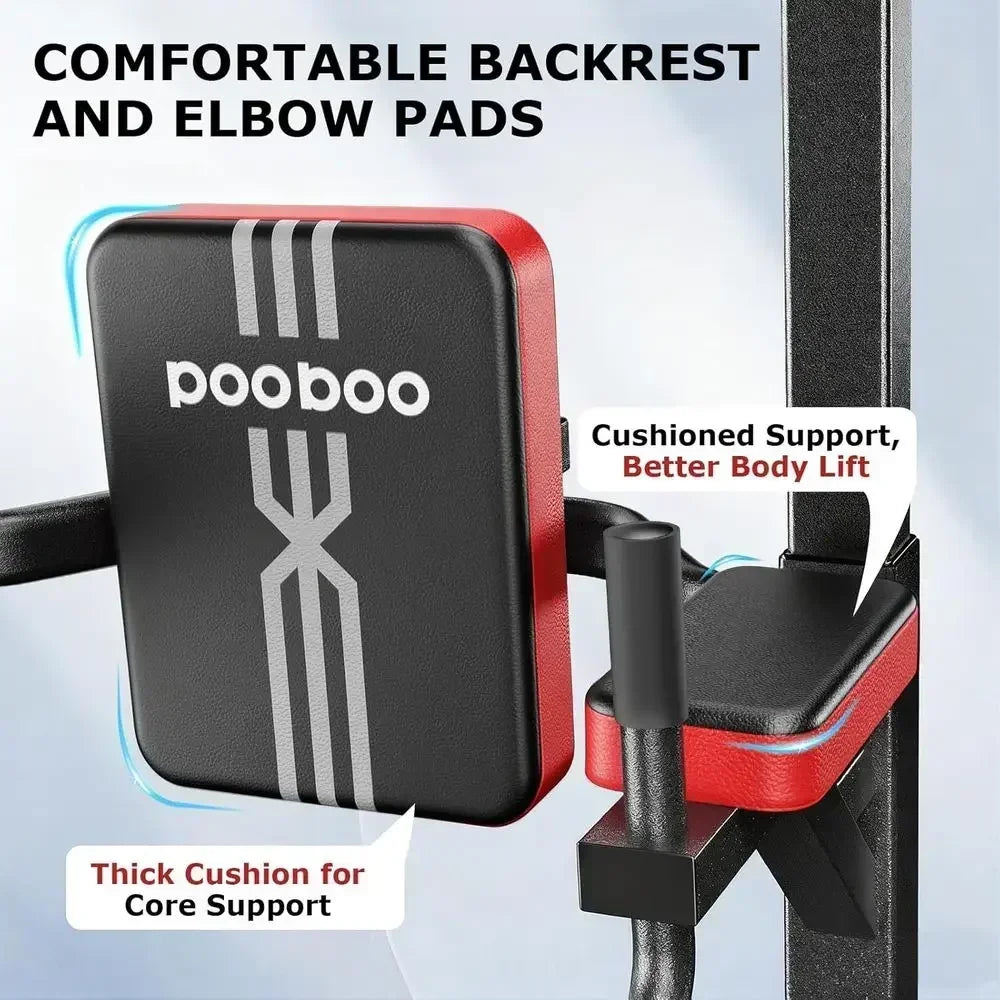 Adjustable Height Multi-Function Home Gym Pull Up Bar with Elastic Ropes, 450 lbs Capacity