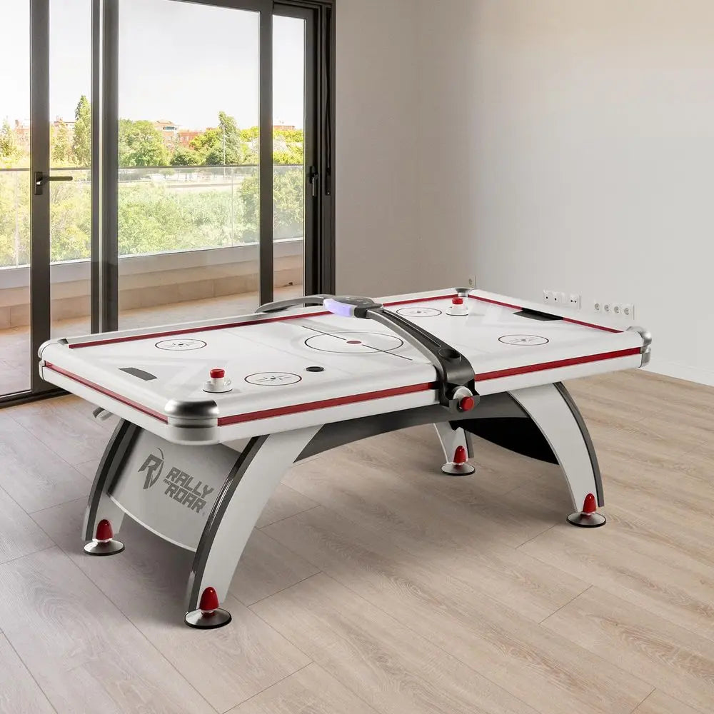 54 Air Hockey Table w Folding Steel Legs amp Optional LED Lights Powerful Motor, Smooth Surface, Very Sturdy Perfect for Kids a