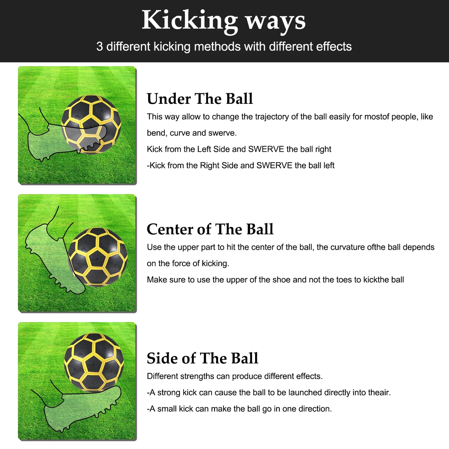 Choice For Gifts Durable Training Soccer Ball Size 5 Vibrant And Eye-Catching Youth Soccer Ball