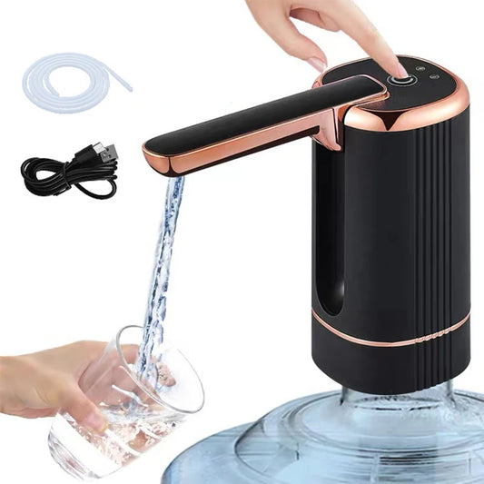 Electric Drinking Water Pump Digital Display Automatic Water Pump USB Charging for Universal 3 4 and 5 Gallon