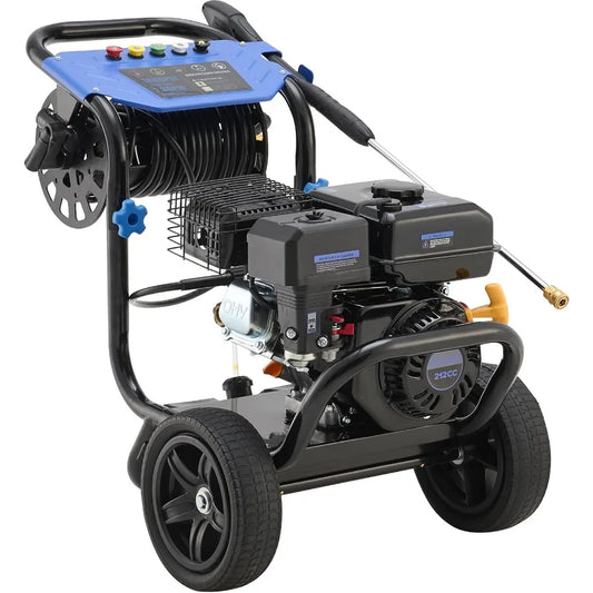 Gas Pressure Washer 3600 PSI 2.3 GPM Heavy Duty High Power Washer with 212CC Engine 30FT Hose Axial Aluminum Pump Soap Tank Spr