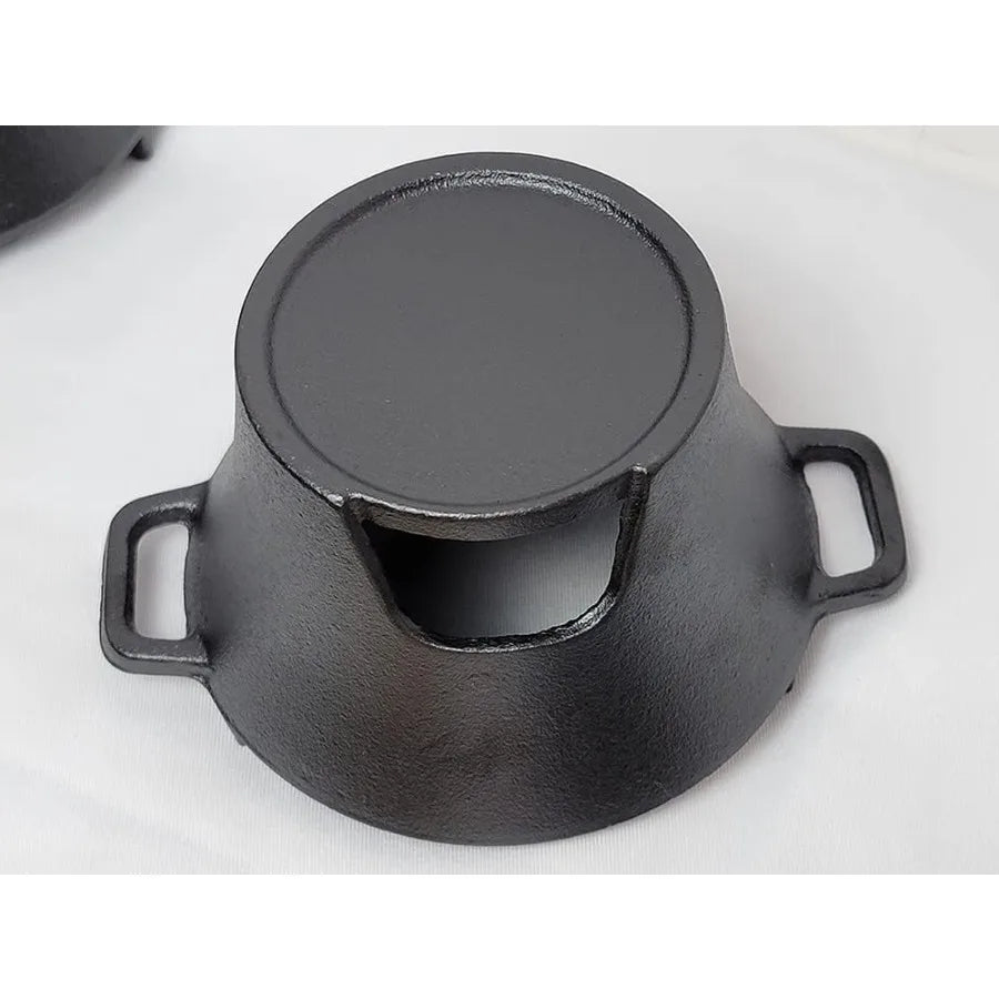 HAWOK Cast Iron Smores Grill Mini Hibachi Grill Mini Portable Hibachi Stove Set of 2 for Outdoor Camping Backyard BBQ Picnic an