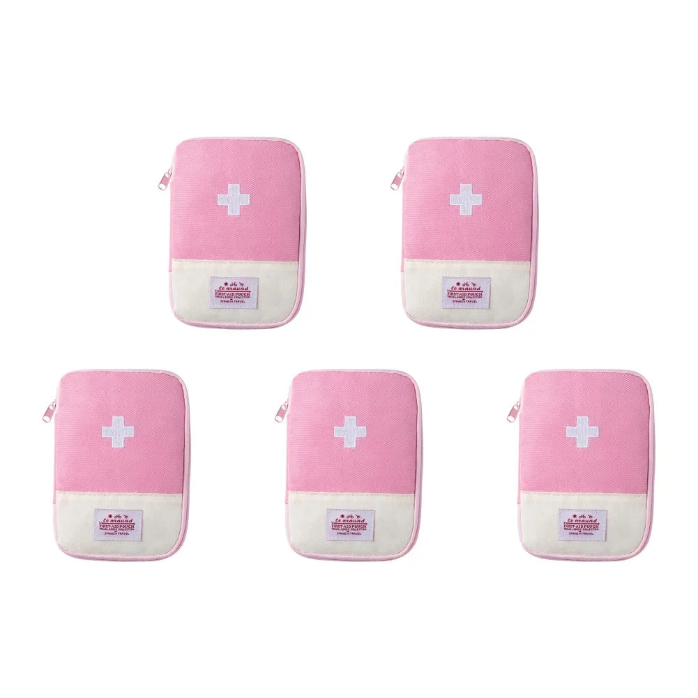 Mini First Aid Bag Empty Small Emergency Medicine Storage Bag First Aid Kit Bag for Outdoor Camping Hiking Home Travel Emergency