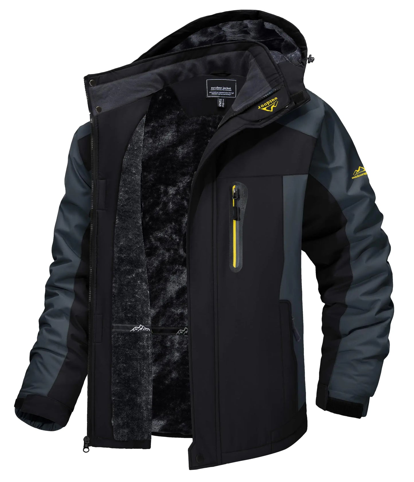 Men's Winter Ski Snow Jacket Waterproof Snow Jackets Fleece Lining Outdoor Coat Warm Insulated Snowboard Jackets
