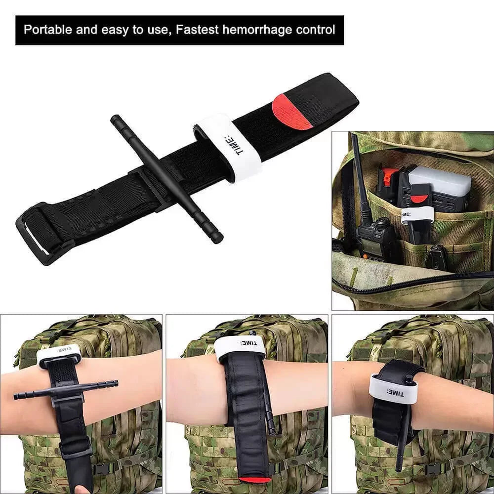 1-100PCS Tourniquet Combat Medical Tourniquet Rapid Military Emergency One Hand First Aid Camping Equipment For Outdoor