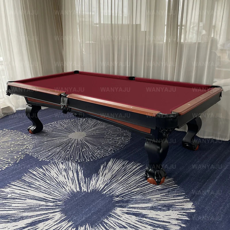 Premium Custom-Made Slate Carving Pool Tables 7FT 8FT 9FT American Style Claw Billiard Table for Sale
