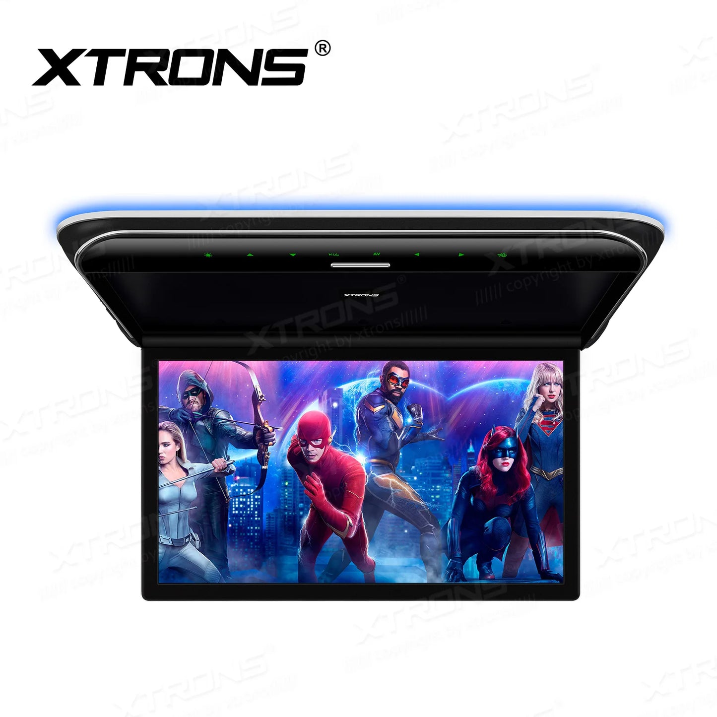 XTRONS 19.5" Car Roof Monitor with HD Digital TFT Screen Ultra-thin  Car TV Player with Speaker Support 1080P Video USB AV Input
