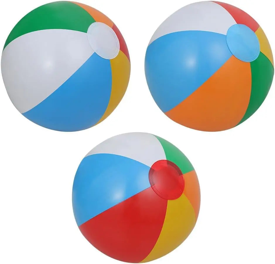 18 Pack Rainbow Beach Balls for Kids Pool Toys,12 in Inflatable Swimming Pool Beach Balls for Summer Water Games Outdoor Fun Play Game Activities, Birthday Party , Hawaiian Tropical Theme Party