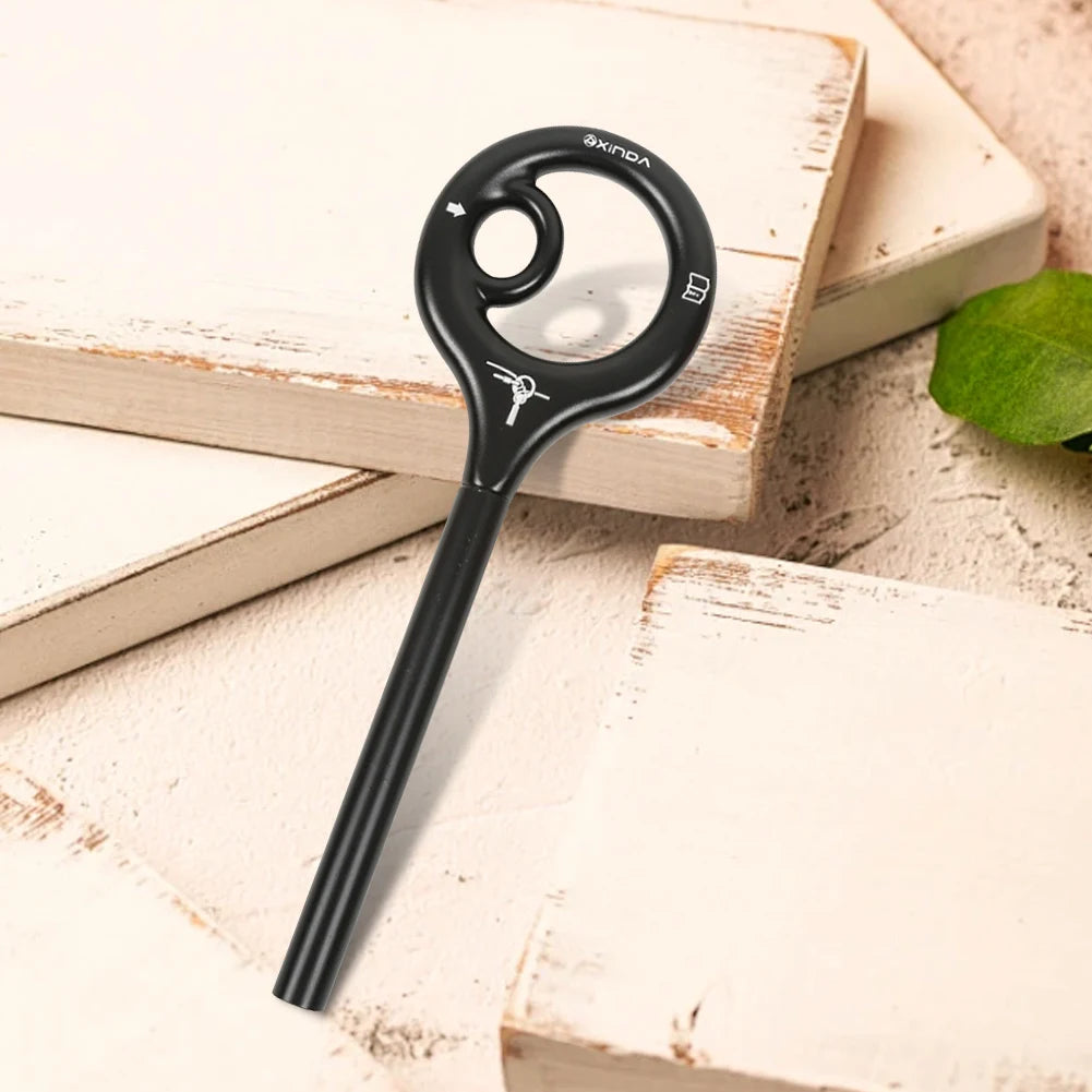 9-Shape Rigging Descender Aluminum Alloy Rock Climbing Carabine Rock Climbing Cable Descent Device for Rappeling Device