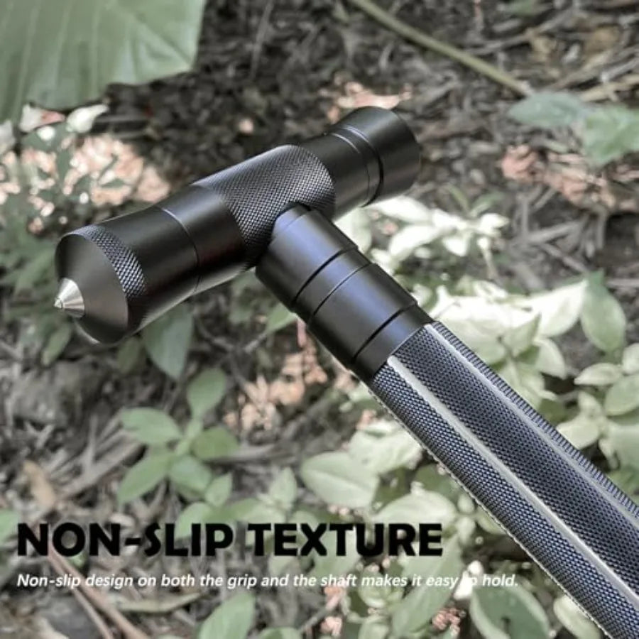 Hiking Tactical Stick Walking Staff, Portable Walking Sticks Trekking Poles Outdoor Multitool Camping Gear for Men Women